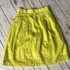 Lime green Loft skirt